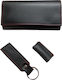 Dino Rossi Handmade Tobacco Pouch Set Black and Red Design By Bk Made In Greece