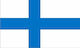 Finnland Flagge Durchlöchert Maße 70x100 cm