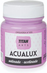 Νερού Σατινέ Ζωγραφική & Χειροτεχνίες Aqualux Titan Arts Satinado 75ml Orquidea No833