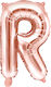 Balloon Foil Letter R Rose Gold 35cm