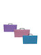 Plastic Drafting Bag with Buckle 38x4x27cm Pink
