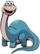 Dinozaur Din Lemn 7cm Set/5 Imprimat