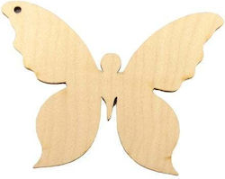 Wooden Butterfly 13cm Natural