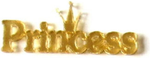 Dekoratives Element Princess Plexiglas 4cm Set/10 Gold