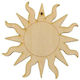 Soare Din Lemn 13cm Natural