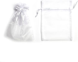Organza Pouch With Ribbon 17cm X 12cm Set Of 10...