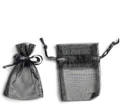 Organza Pouch With Ribbon 7.5x5 Cm Set Of 10 Pi...