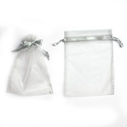 Organza Pouch With Strap 17cm X 12cm Set Of 10 ...
