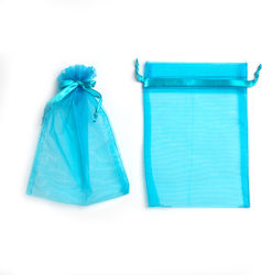 Organza Pouch Ribbon 17cm X 12cm Set 10pcs Pouo...