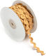 Zick-Zack-Band Dick 8mm 25m Gold