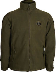 GreekForces Fleece Khaki Hunting Jackets & Cardigans