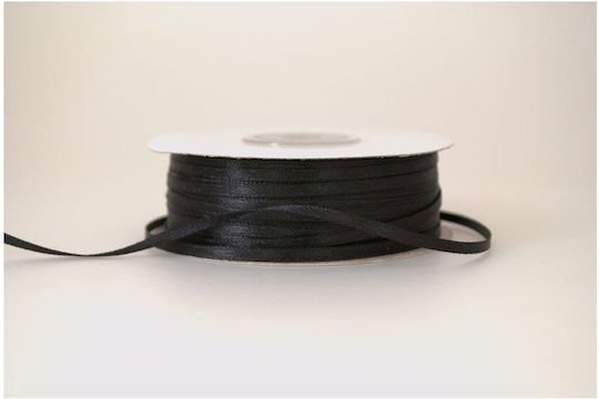Kyriacou Satin Doppelseitiges Band 3mmx100m Schwarz Sanxxxxx-xx3100-06xxxx