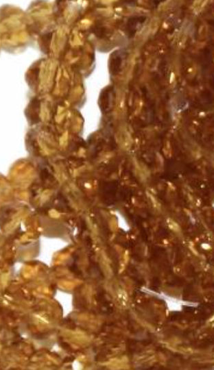 Seria Mărgele Sticlă Cristal Per.150buc 4mm Col Chihlimbar