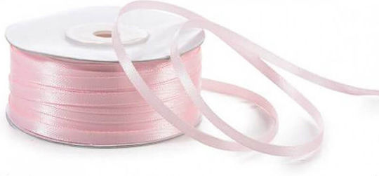 Satin Double Face Ribbon Organza Pale Pink 3mm x 100m