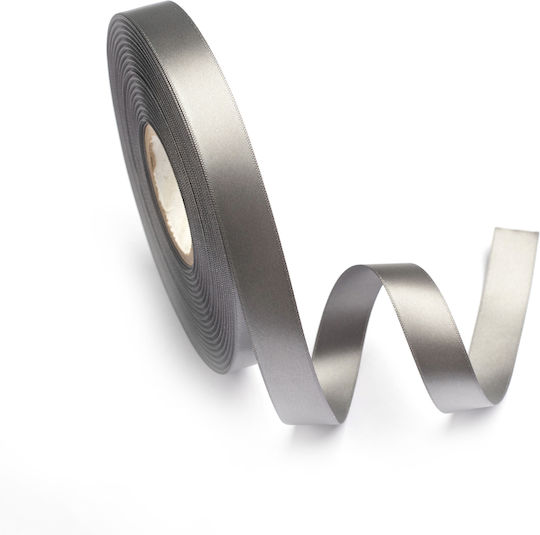 Satin Double Face Ribbon Organza 16mm 50m Sap5xxxx-x16x50 Gray