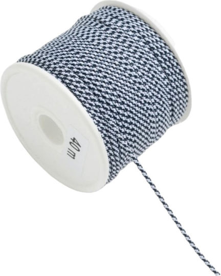 Kyriacou Matt Colored Lace 2mmx40m White-Blue Kobxxxxx-xx2x40-0144xx
