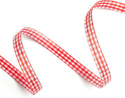 Checked Double Face Ribbon Simple 10mm 45m Red Checked Double Face Ribbon Simple 10mm 45m Red