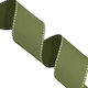Gro Ribbon Double Face Edge Stitch 38mm 50m Olive