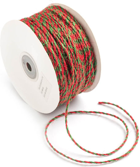 Doppelseitiges Μαλλάκι Schnürsenkel 2mm 100m Jucoxxxx-xx2100 Grüne Rote
