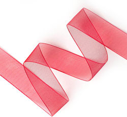 Organza-Band Soft Dünn Schleifenband 25mm 50m O...