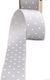 Double Face Satin Polka Dot Ribbon 25mm 50m Gray