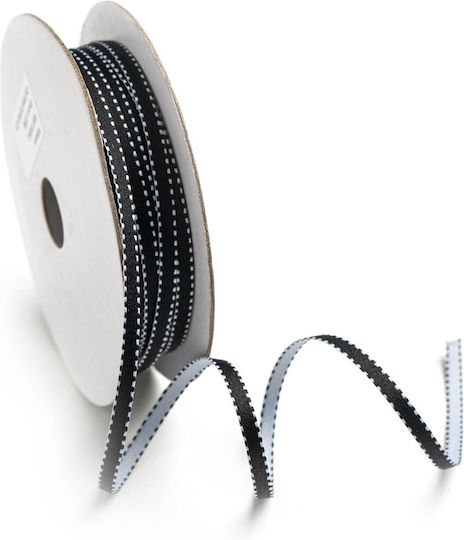 Doppelseitiges Band 6mm 20m Rb770060 Weiß Schwarz