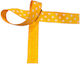 Kyriacou Gros Polka Dot Ribbon 25mmx25m Orange White Jgroxx11dotb-x25x50-6801xx