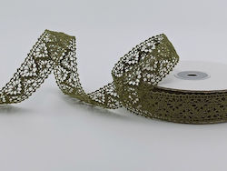 Lace Ribbon Knitted 22mm 10m Lacxxxxx-x22x10 Ol...