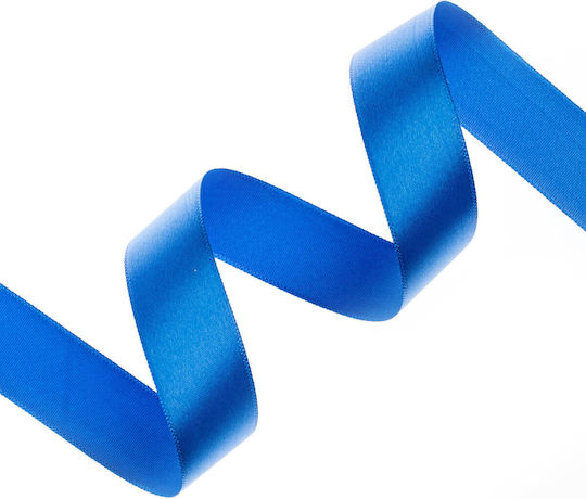 Bandă Satin Cu O Singură Față Organza 20mm 100m Albastru Regal
