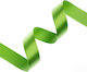 Satin Single Face Ribbon Organza 20mm 100m Light Green