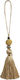 Fabric Tassel Shiny Bead Taskt303 Beige