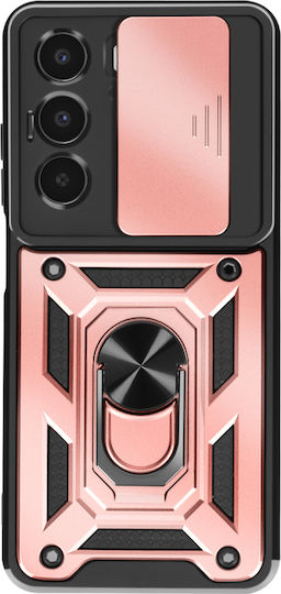 Avizar Case Realme 14x Magnetic Ring Camera Protection Rose Gold