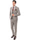 Fragosto Λινό Κοστούμι Σειράς Suit V Ma Neffa2 002 Light Sand