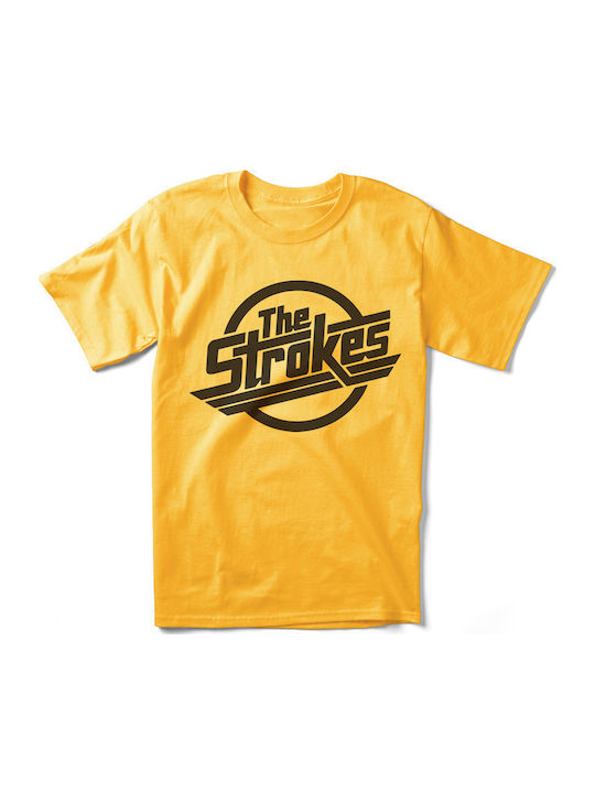 Strokes Μπλούζα Κοντομάνικη Κίτρινη Strokes Μπλούζα Κοντομάνικη Κίτρινη