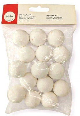 Set 15 Stück Baumwollbälle Weiße 30 Mm