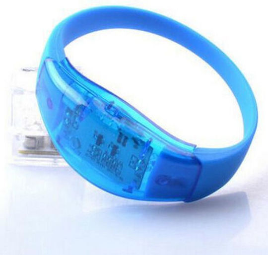 Bright Bracelet Sound Detector Activation Cyclists Runners Party G01 Oem Blue