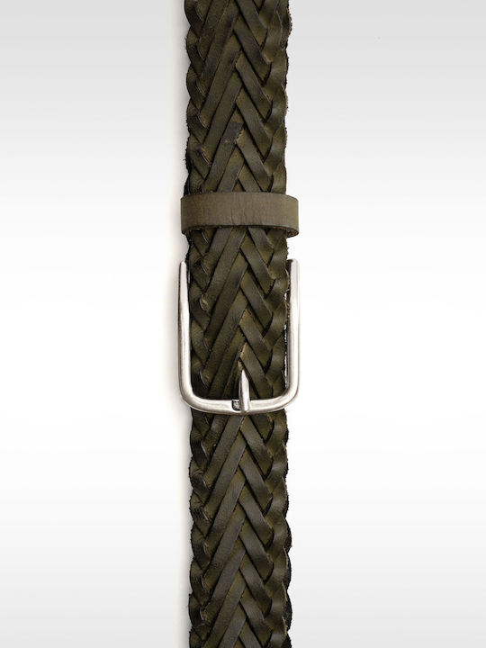 Fynch Hatton Ζώνη Σειράς Braided Fm4003 R3182 0565 Dark Olive