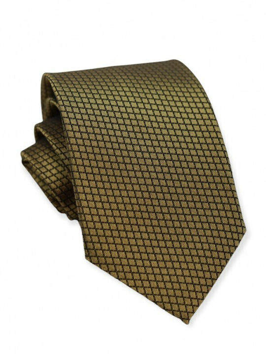 Γραβάτα Metallic Gold Αμπιγέ 7.5/8 Εκ
