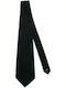 Black Monochrome Classic Matte Synthetic Tie