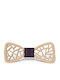 Ξύλινο Παπιγιόν Light Brown Tartan Btw111