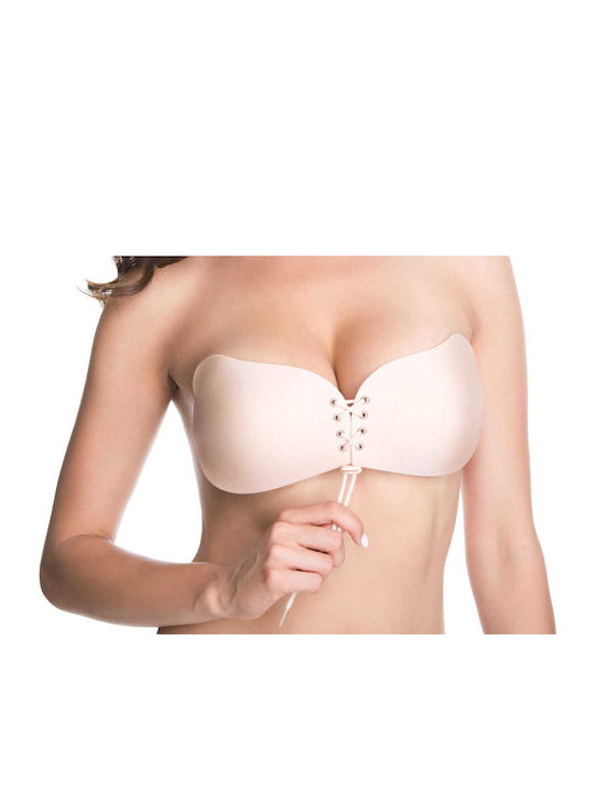 Wow Bra Αυτοκόλλητα Push Up Secret Weapons Μπεζ Cup B C D