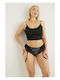 Women's String Pantyhose W22 Norddiva Lina Black