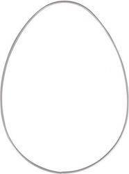 Metallischer Ring 25cm Form Ei