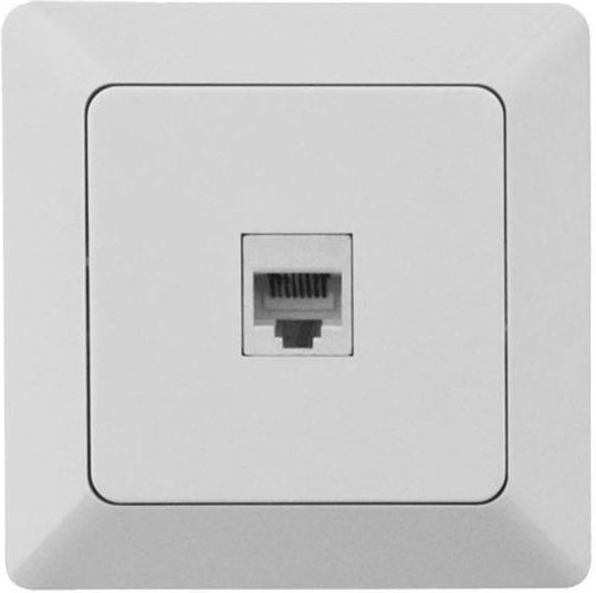 Χωνευτή Πρίζα Rj45 Cat5e Lucas Lucas-crj45