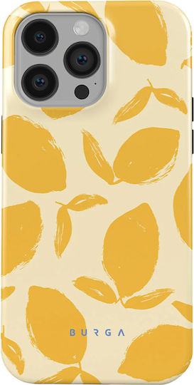 Калъф Burga за iPhone 14 Pro Елегантен Жълт Модел Lemon Tart