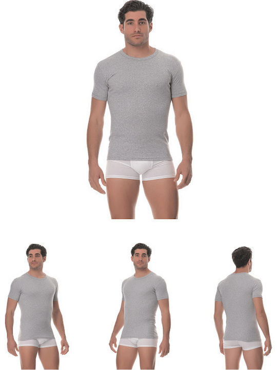 Offer 4 Men's Undershirts Short Sleeve Slim Fit...