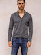 Luciano Faketti T-Shirt Luciano Faketti Polo Integrated Collar Undershirt Anthracite