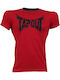 T-Shirt Rote Schwarze Logo 21080 Tapout Rote