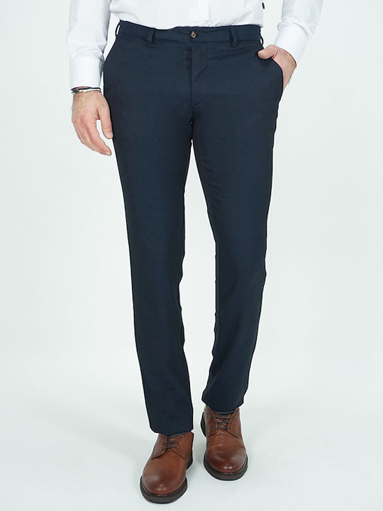 Italian Job Ανδρικό Βαμβακερό Παντελόνι Σκούρο Μπλε Slim Fit 725288/07 90% Βαμβάκι 7% Πολυεστέρας 3% Λύκρα