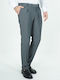Italian Job Ανδρικό Παντελόνι Γκρι Slim Fit 25707 09 P1 65% T 30% R 5% Sp